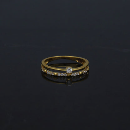 Gold Slim Statement Ring 21KT - FKJRN21KM11257