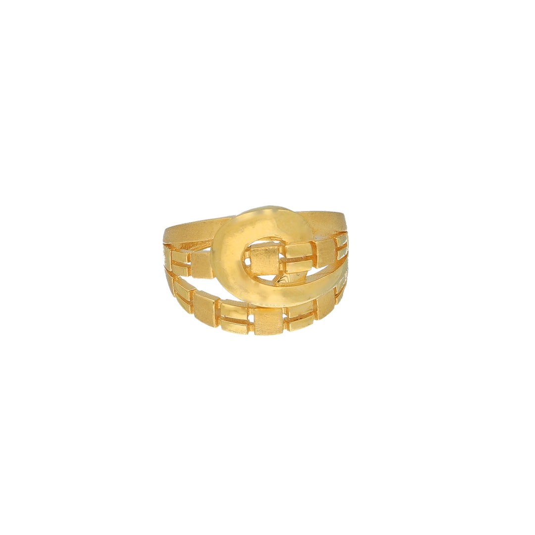 Gold Chunky Ring 21KT - FKJRN21KM11693