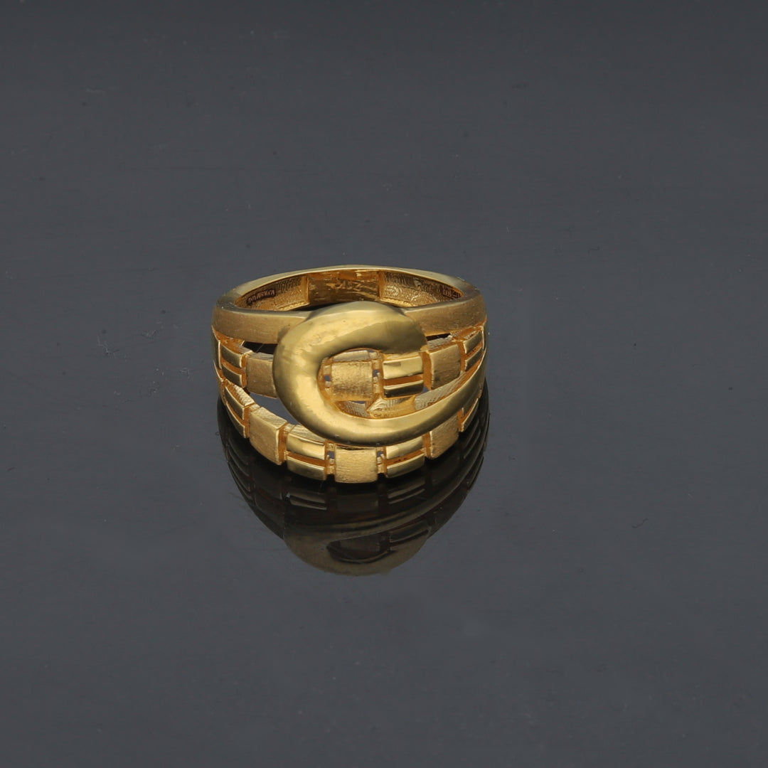 Gold Chunky Ring 21KT - FKJRN21KM11693