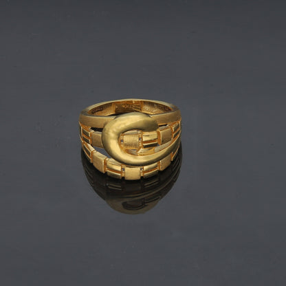 Gold Chunky Ring 21KT - FKJRN21KM11693
