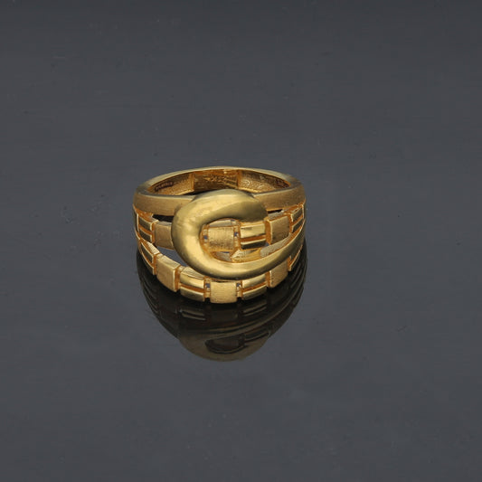 Gold Chunky Ring 21KT - FKJRN21KM11693