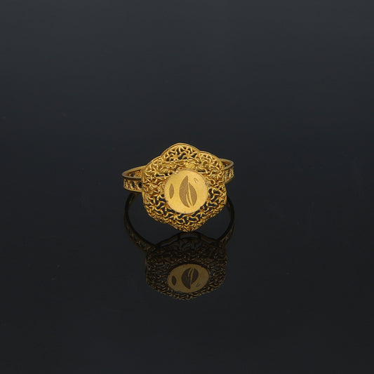 Gold Turkish Design Ring 21KT - FKJRN21KM11694