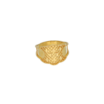 Gold Turkish Design Ring 21KT - FKJRN21KM11697