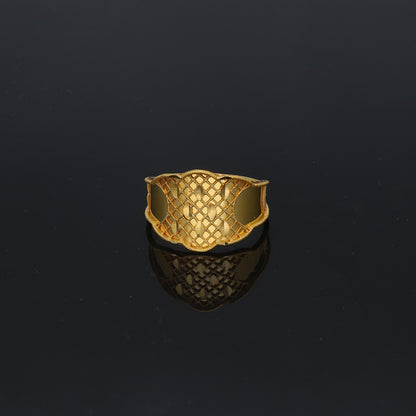 Gold Turkish Design Ring 21KT - FKJRN21KM11697