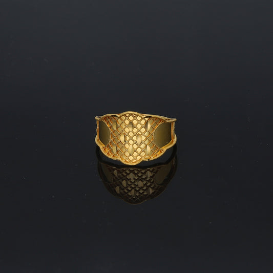 Gold Turkish Design Ring 21KT - FKJRN21KM11697