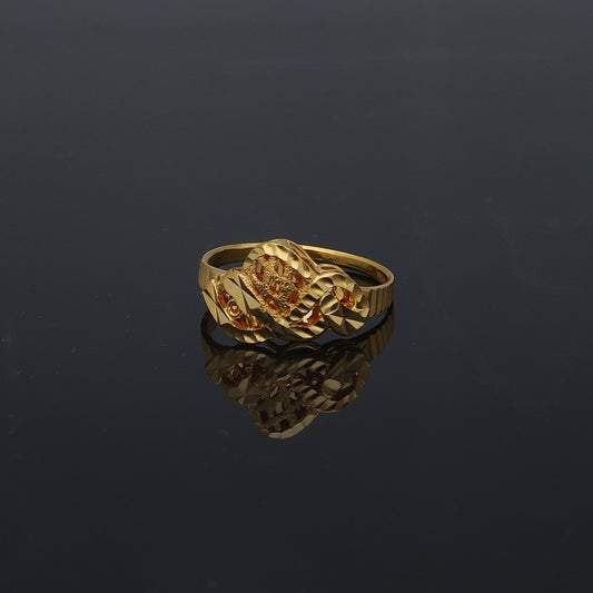 Gold Classic Ring 21KT - FKJRN21KM11701