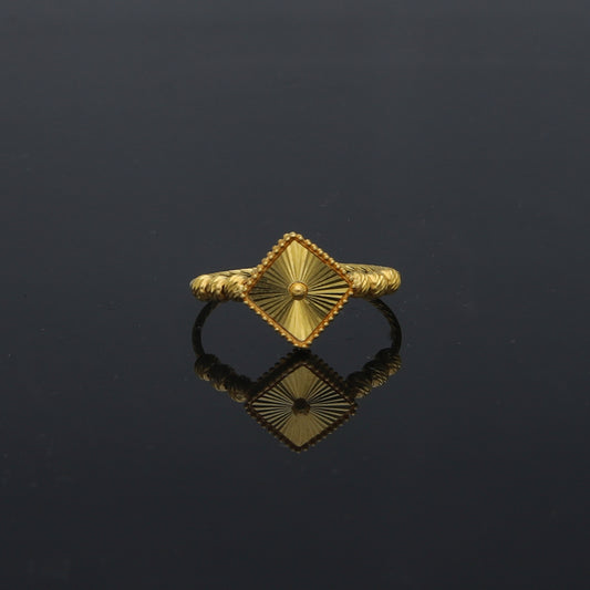 Gold Classic Ring 21KT - FKJRN21KM11702