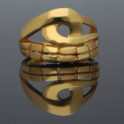 Gold Chunky Ring 21KT - FKJRN21KM11703