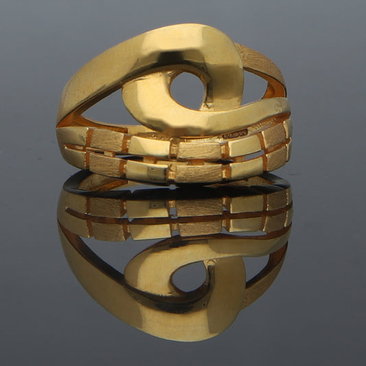 Gold Chunky Ring 21KT - FKJRN21KM11703
