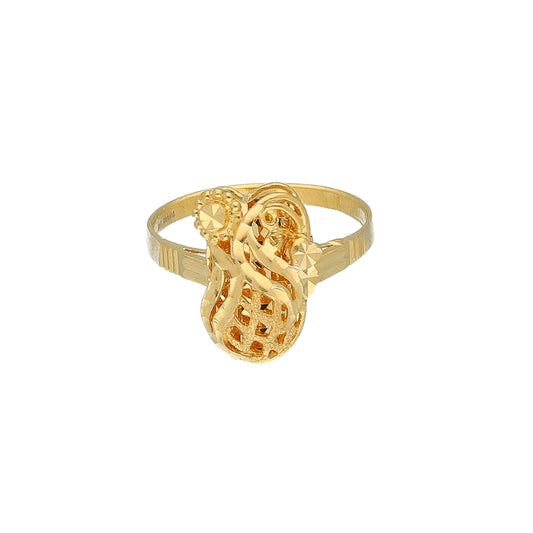 Gold Turkish Design Ring 21KT - FKJRN21KM11704