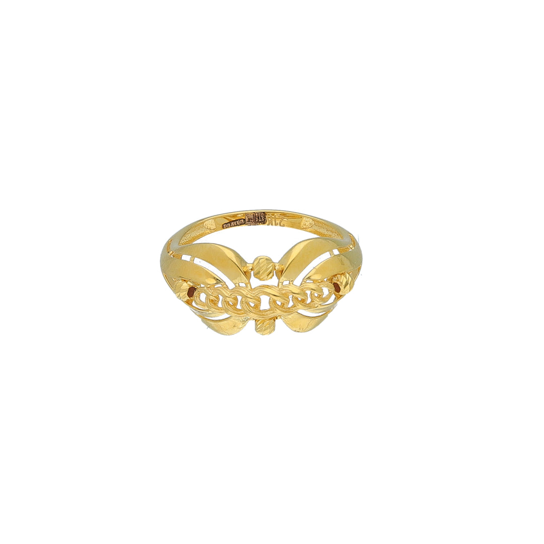 Gold Classic Ring 21KT - FKJRN21KM11705