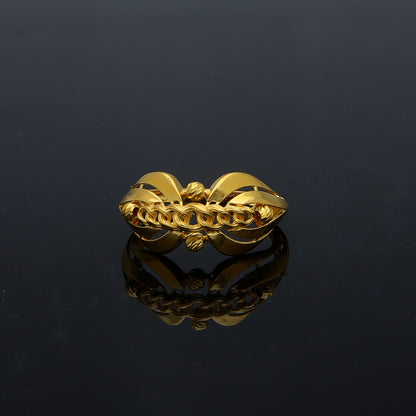 Gold Classic Ring 21KT - FKJRN21KM11705