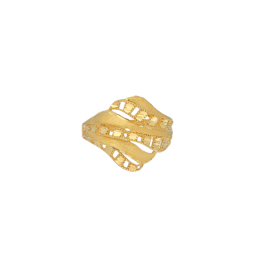 Gold Classic Ring 21KT - FKJRN21KM11707