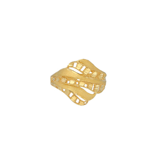 Gold Classic Ring 21KT - FKJRN21KM11707