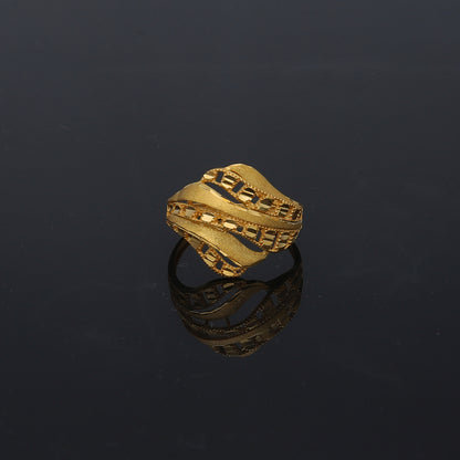Gold Classic Ring 21KT - FKJRN21KM11707