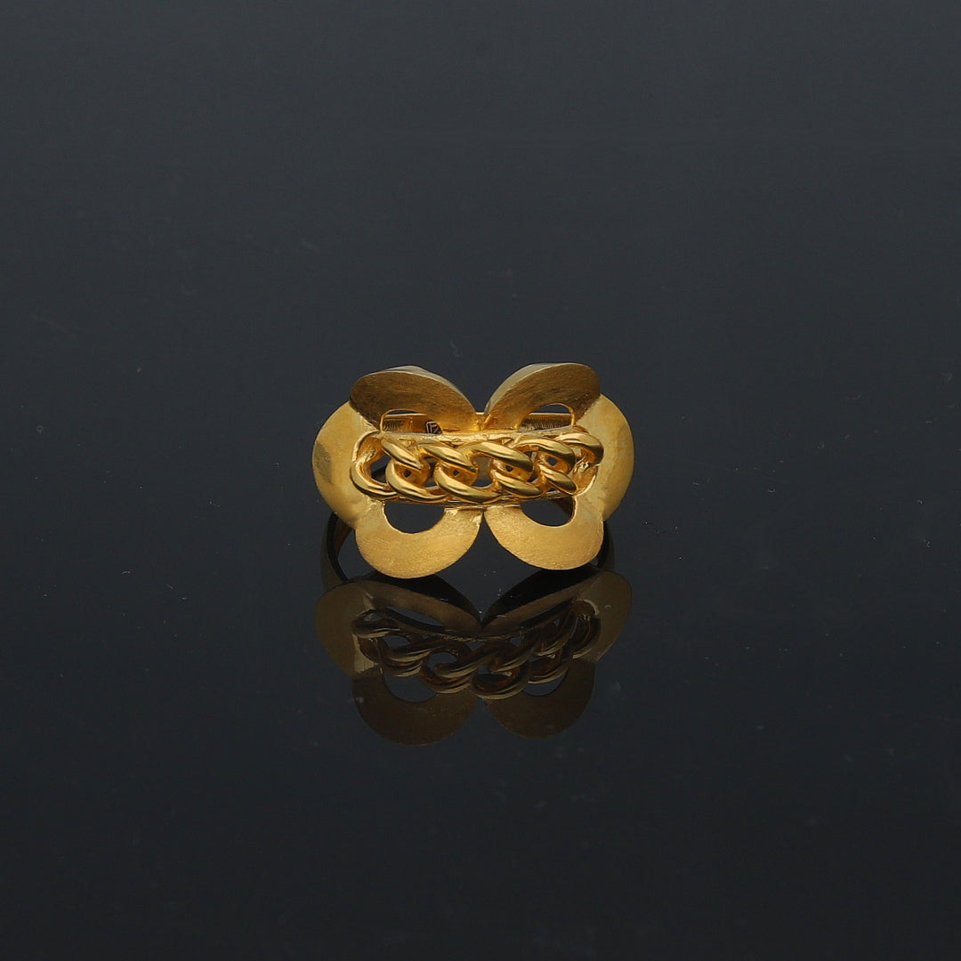 Gold Classy Ring 21KT - FKJRN21KM11708