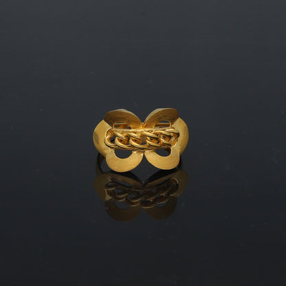 Gold Classy Ring 21KT - FKJRN21KM11708