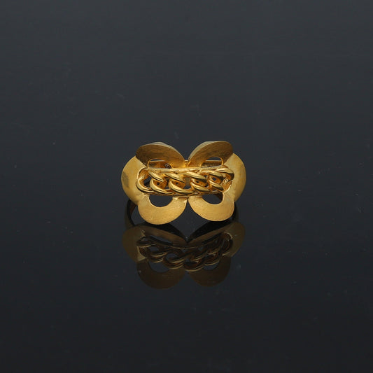 Gold Classy Ring 21KT - FKJRN21KM11708