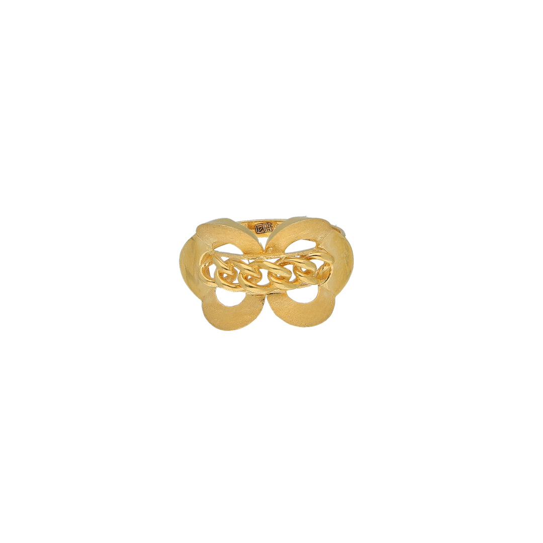 Gold Classy Ring 21KT - FKJRN21KM11708