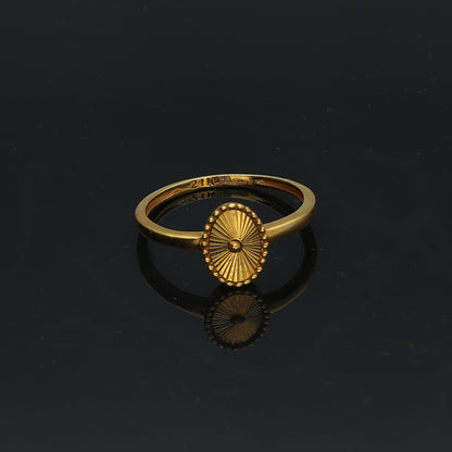 Gold Turkish Ring 21KT - FKJRN21KM11711