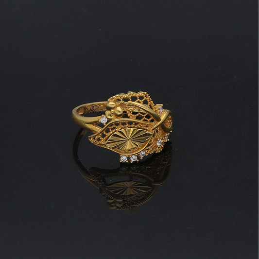Gold Classic Ring 21KT - FKJRN21KM11712