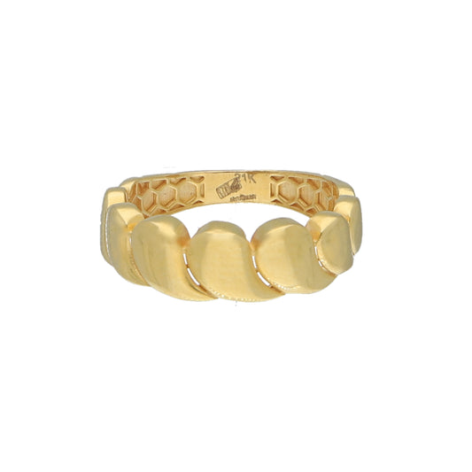 Gold Trendy Design Ring 21KT - FKJRN21KM11713