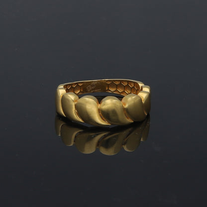 Gold Trendy Design Ring 21KT - FKJRN21KM11713
