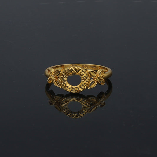 Gold Turkish Design Ring 21KT - FKJRN21KM11714