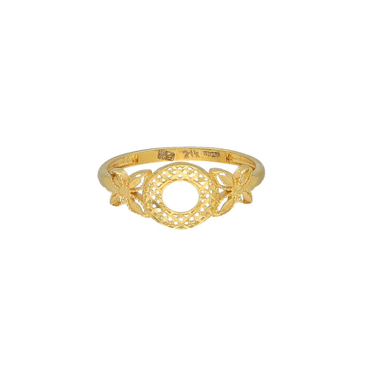 Gold Turkish Design Ring 21KT - FKJRN21KM11714