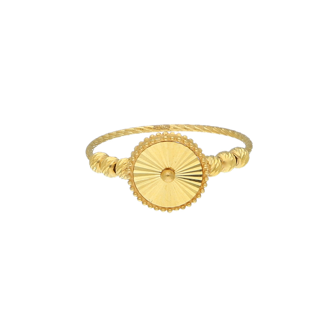 Gold Turkish Design Ring 21KT - FKJRN21KM11715