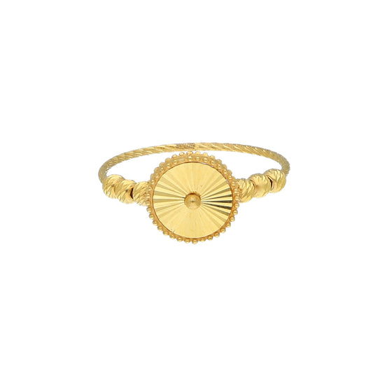 Gold Turkish Design Ring 21KT - FKJRN21KM11715