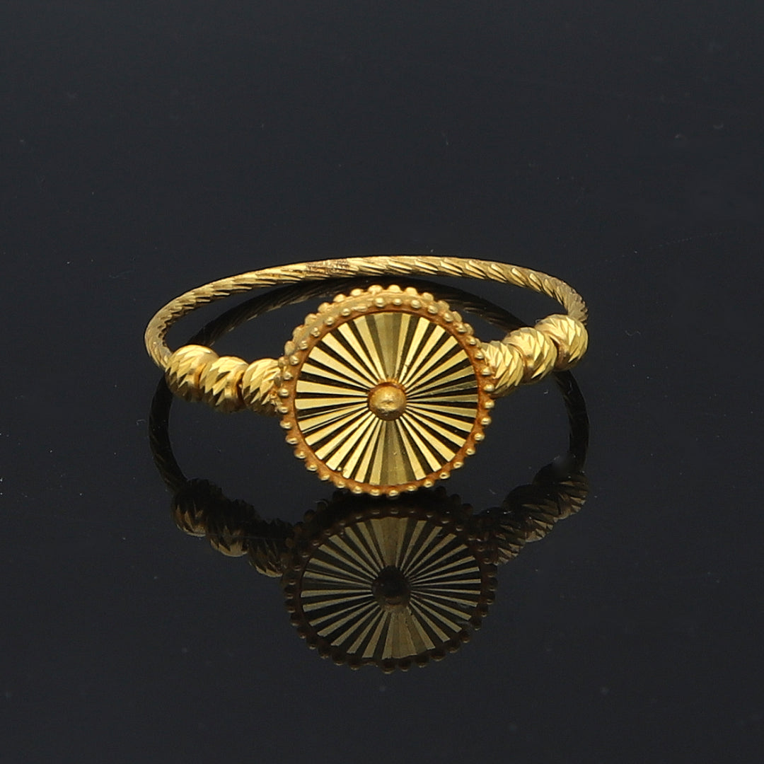 Gold Turkish Design Ring 21KT - FKJRN21KM11715