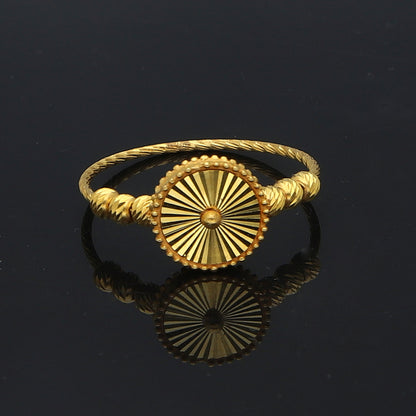 Gold Turkish Design Ring 21KT - FKJRN21KM11715