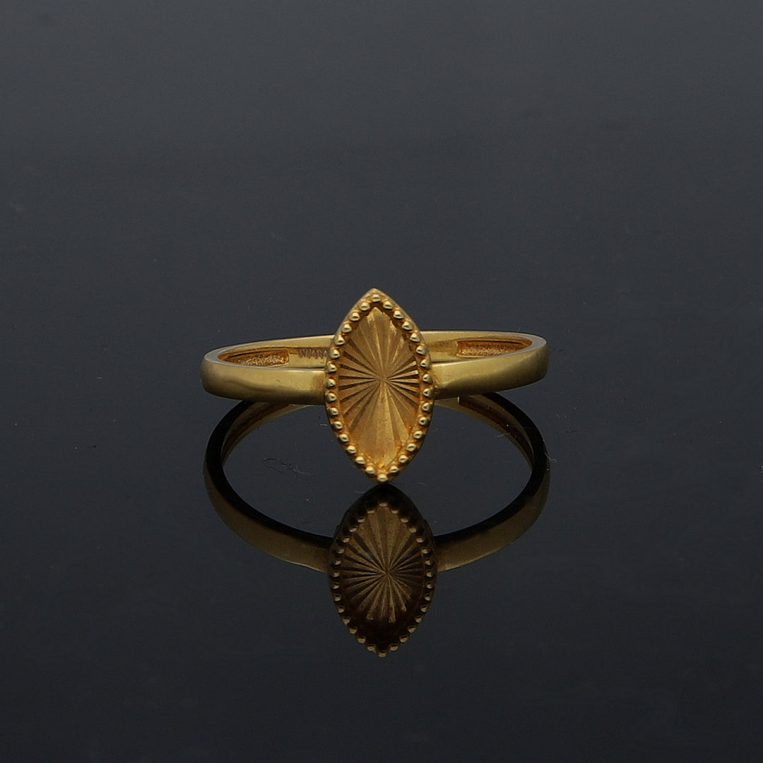 Gold Turkish Design Ring 21KT - FKJRN21KM11716