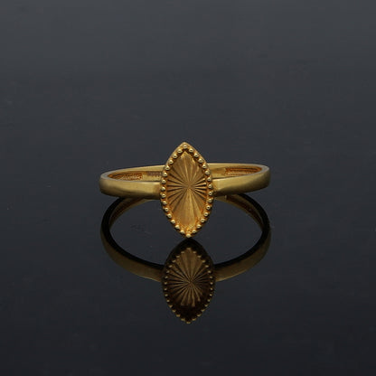 Gold Turkish Design Ring 21KT - FKJRN21KM11716