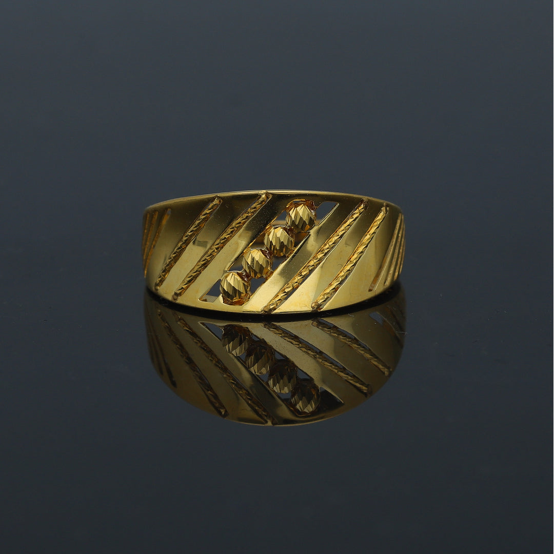 Gold Classic Ring 21KT - FKJRN21KM11717
