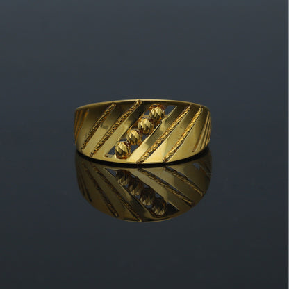 Gold Classic Ring 21KT - FKJRN21KM11717