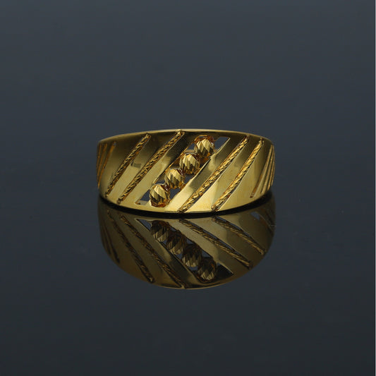 Gold Classic Ring 21KT - FKJRN21KM11717
