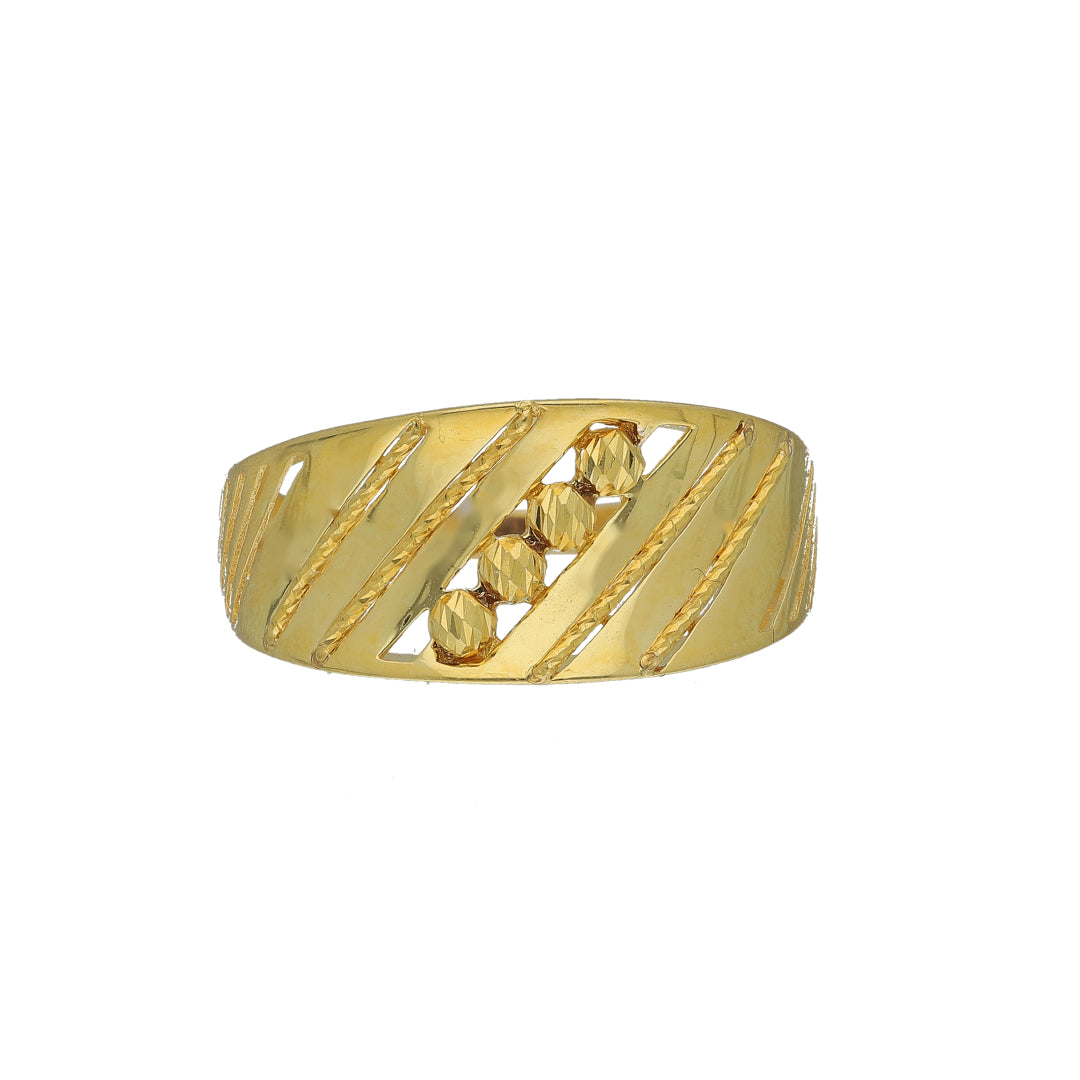 Gold Classic Ring 21KT - FKJRN21KM11717
