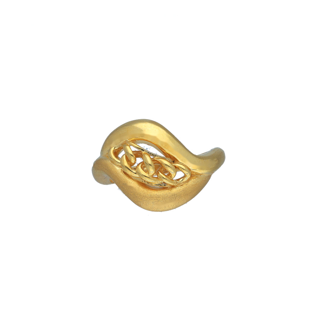 Gold Elegant Ring 21KT - FKJRN21KM11719