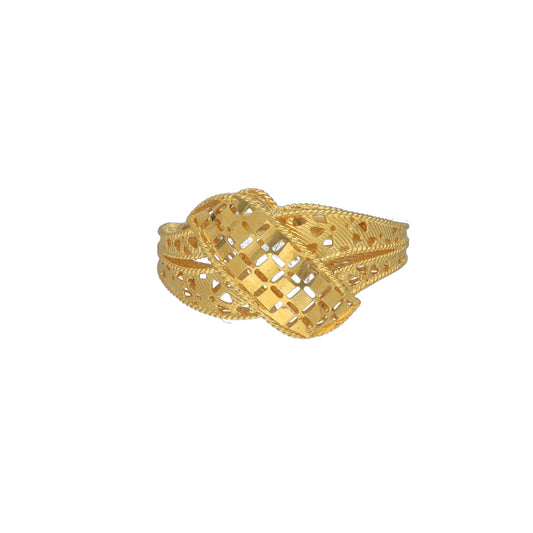 Gold Turkish Design Ring 21KT - FKJRN21KM11720