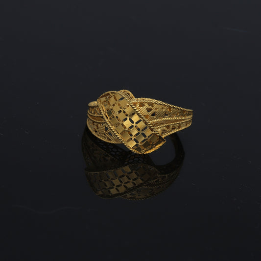 Gold Turkish Design Ring 21KT - FKJRN21KM11720