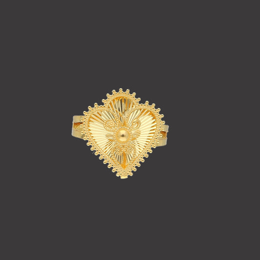 Gold Turkish Design Ring 21KT - FKJRN21KM11758