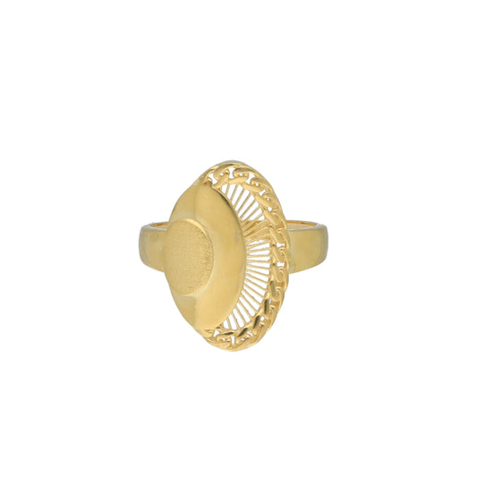 Gold Turkish Design Ring 21KT - FKJRN21KM11759