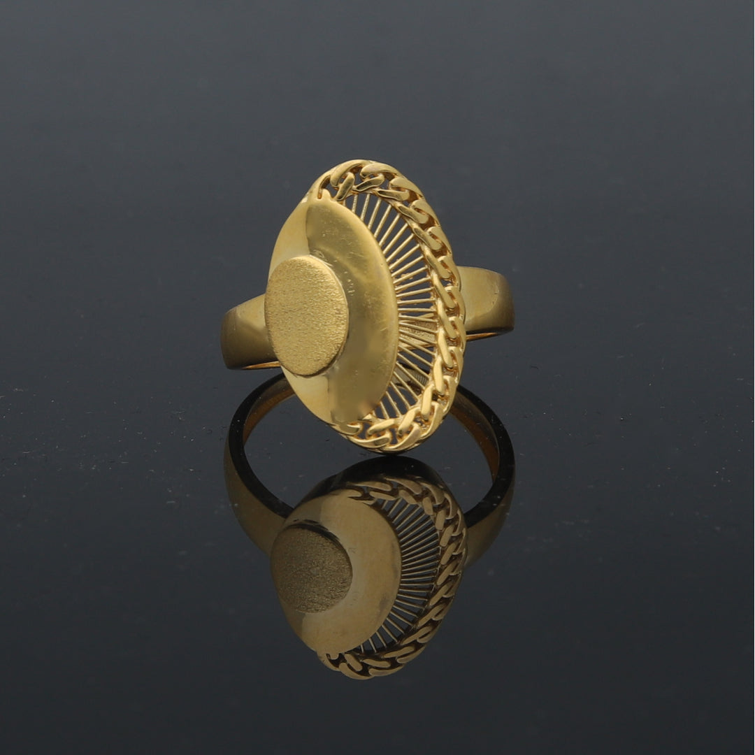 Gold Turkish Design Ring 21KT - FKJRN21KM11759