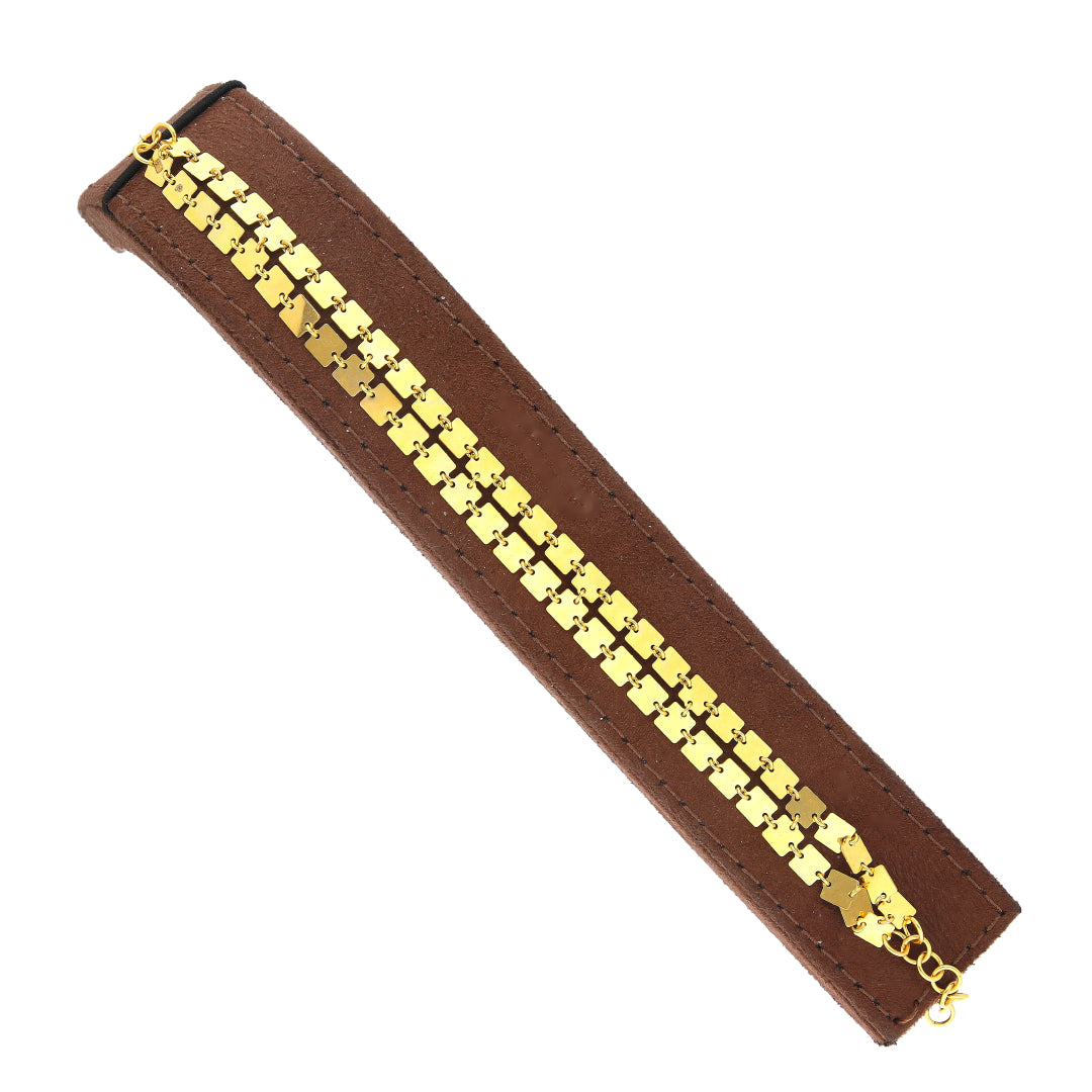 Gold Fancy Bracelet 21KT - FKJBRL21KM11764