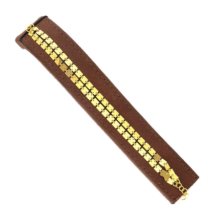 Gold Fancy Bracelet 21KT - FKJBRL21KM11764
