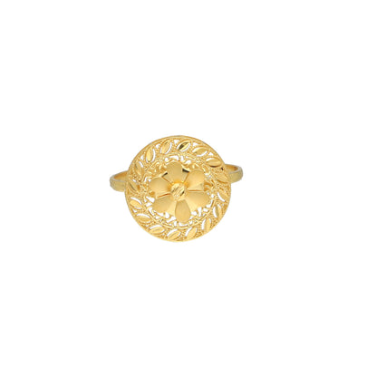 Gold Turkish Design Ring 21KT - FKJRN21KM11775