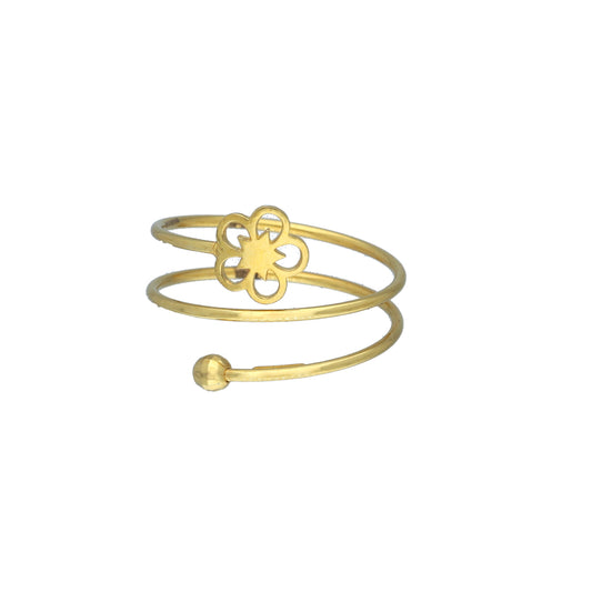 Gold Spiral Ring 21KT - FKJRN21KM11788