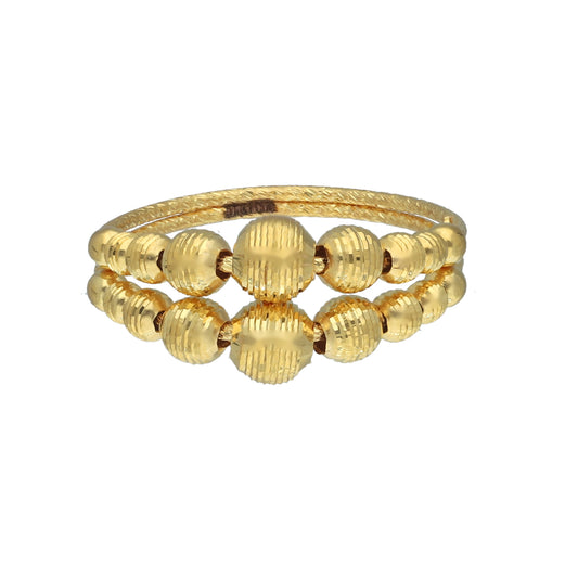 Gold Beads Ring 21KT - FKJRN21KM11789